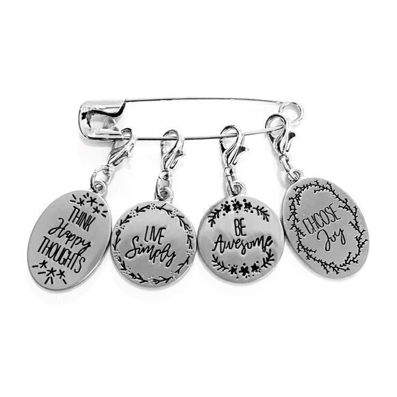 Stitch Markers Knitting Crochet Metal Lobster Claw Clasps Gifts for Knitters - Picture 1 of 4